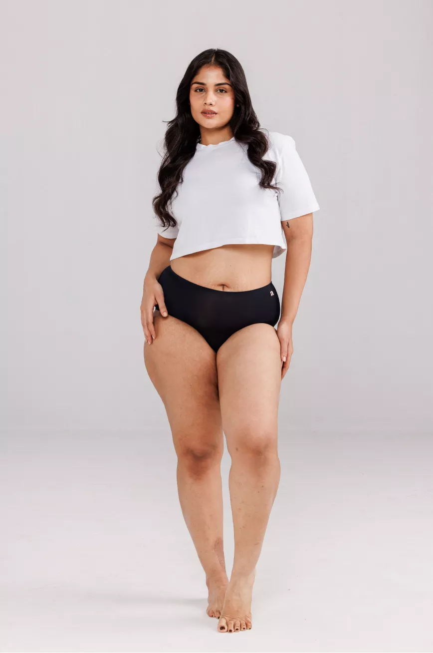 HYDRASKIN™ Plus Size Sports Panty | Yoga Panty | Collagen-Infused | Seamless | Absorbs 35% Faster | Releases Moisture 15% Faster | 15% More Cooling Power | Ultra-Light - Image 10