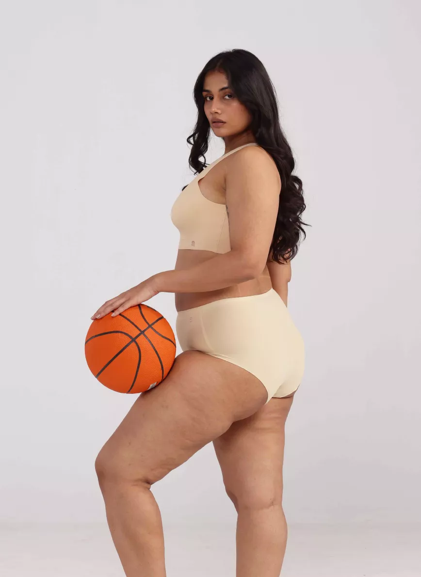 HYDRASKIN™ Plus Size Sports Panty | Yoga Panty | Collagen-Infused | Seamless | Absorbs 35% Faster | Releases Moisture 15% Faster | 15% More Cooling Power | Ultra-Light - Image 7