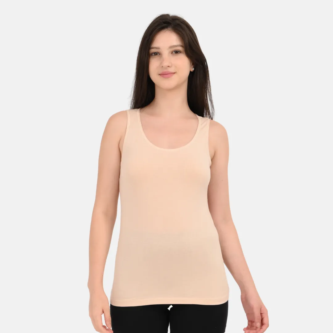 Inner Tank Top | Wide Fabric Shoulder | Round Neckline | Offers Full Coverage - Image 9