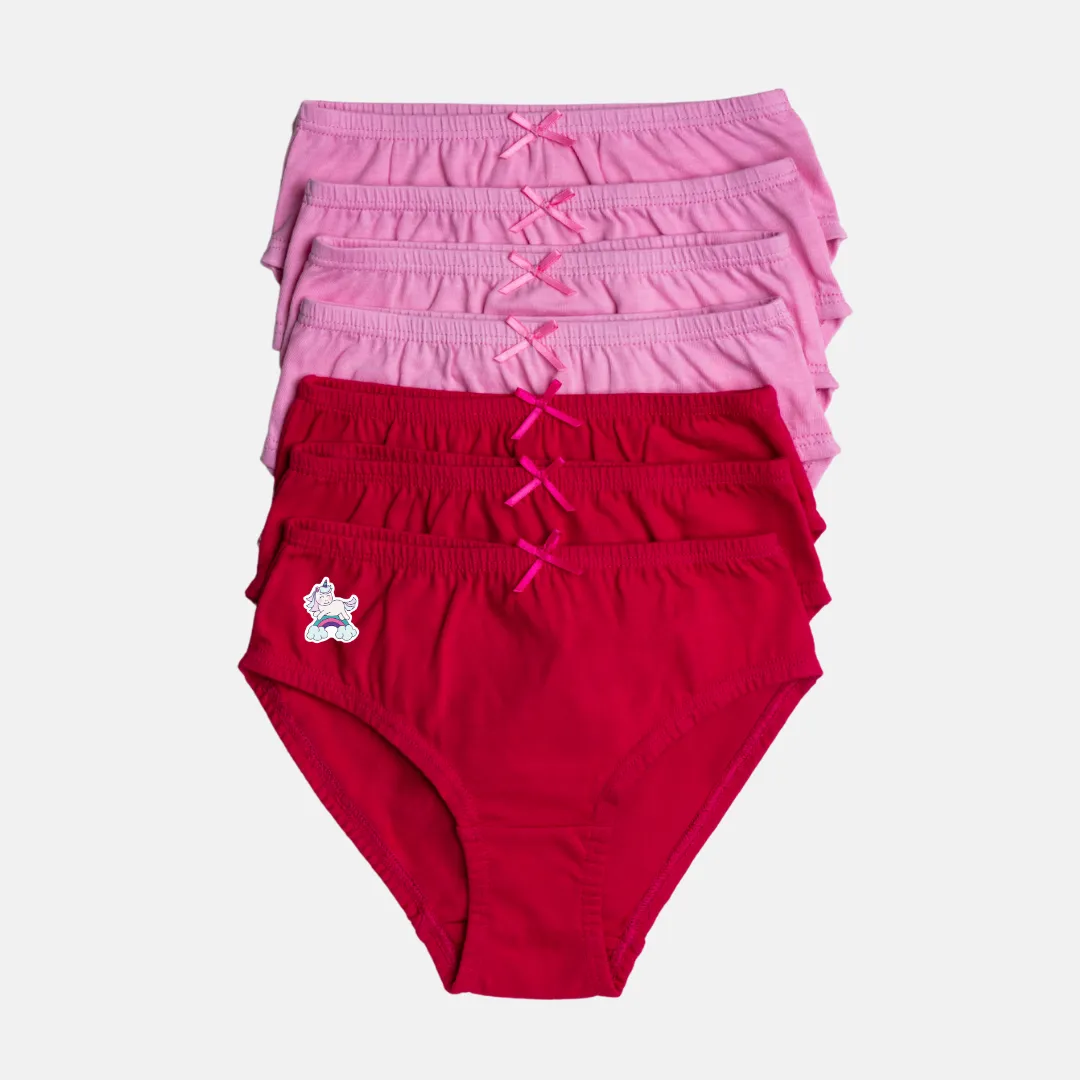 Power Of Choice Kids Panties | Free DIY Iron On Stickers | No Exposed Elastic | Full Hip Coverage | 7 Pack - Image 12