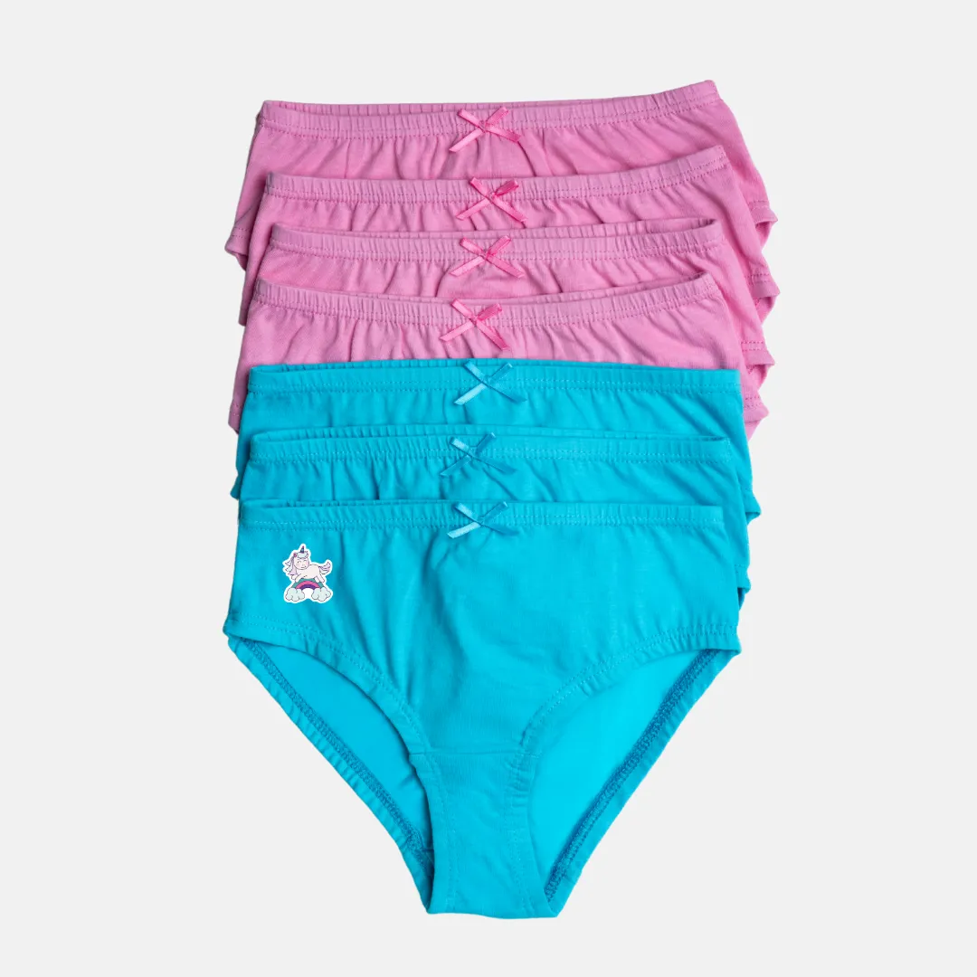 Power Of Choice Kids Panties | Free DIY Iron On Stickers | No Exposed Elastic | Full Hip Coverage | 7 Pack - Image 13
