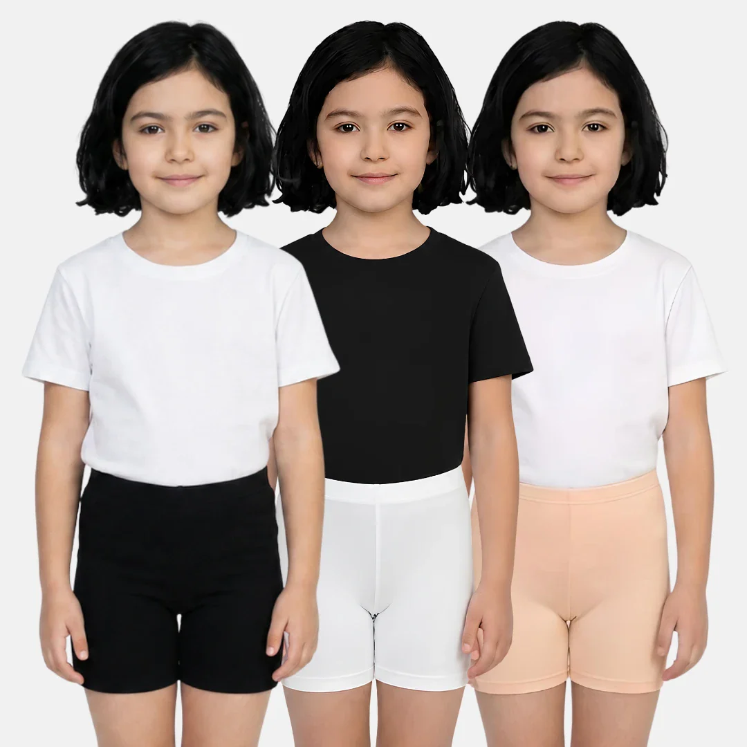 Kids Undershorts | Soft Fabric | Premium 4-way Stretch | Prevents Inner Thigh Chafing | Pack Of 3 - Image 11