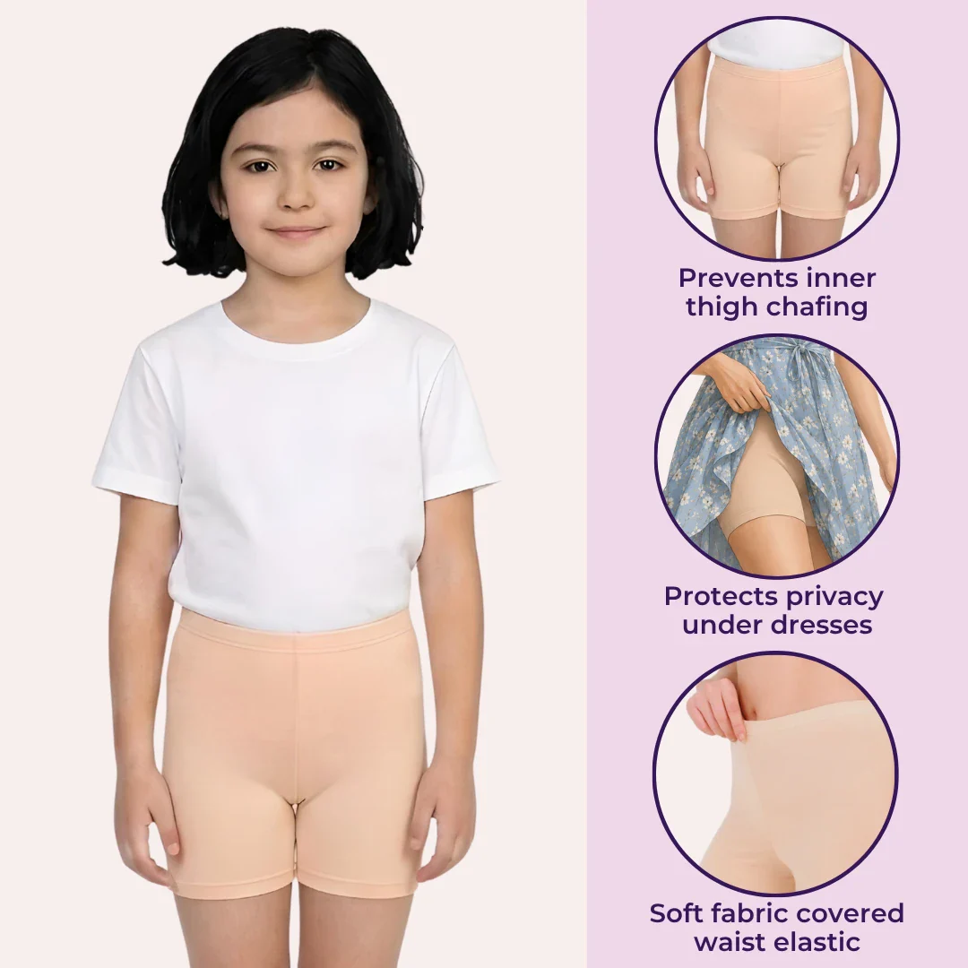 Comfortable Kids Undershorts | Quick-Dry | Ideal For Dresses | Prevents Inner Thigh Chafing - Image 2