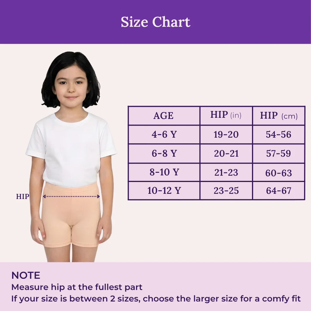 Comfortable Kids Undershorts | Quick-Dry | Ideal For Dresses | Prevents Inner Thigh Chafing - Image 3