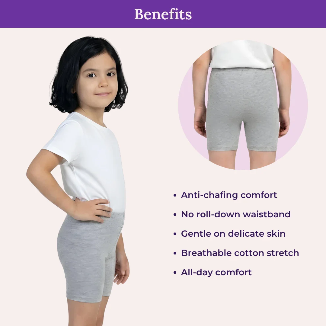 Soft Kids Undershorts | Gentle Waistband | Durable | Prevents Inner Thigh Chafing | Pack of 2 - Image 5