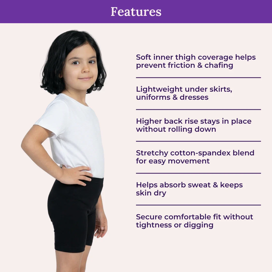 Kids Undershorts | Soft Fabric | Premium 4-way Stretch | Prevents Inner Thigh Chafing | Pack Of 3 - Image 4