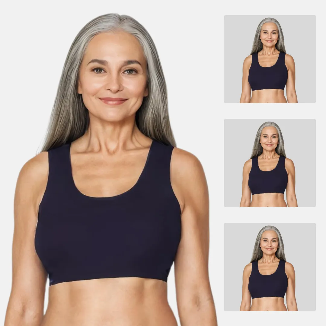 Lounge/Home Bra | Non Padded | Non Wired | Racerback | Full Coverage | 3 Pack - Image 12