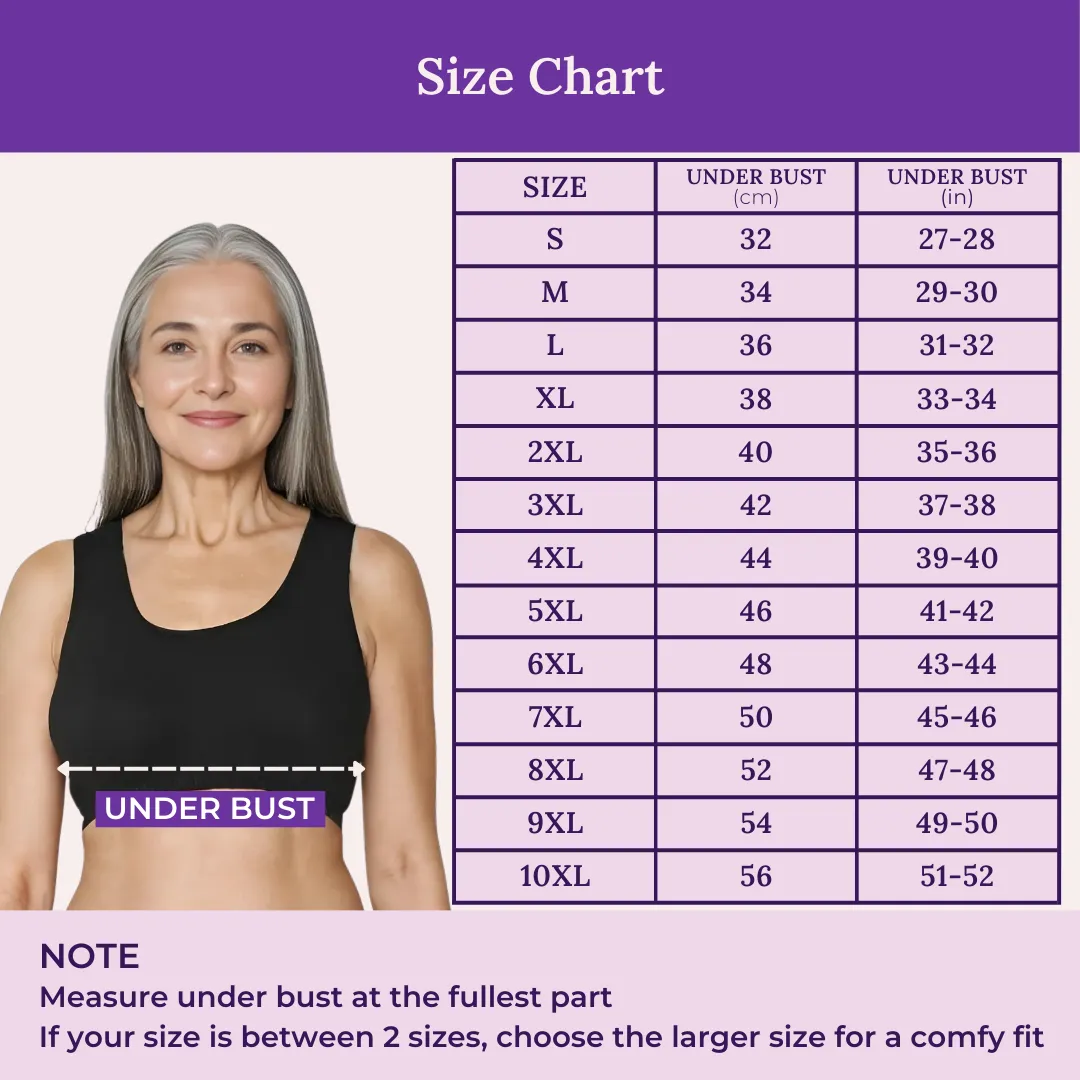 Lounge/Home Bra | Non Padded | Non Wired | Racerback | Full Coverage | 3 Pack - Image 3