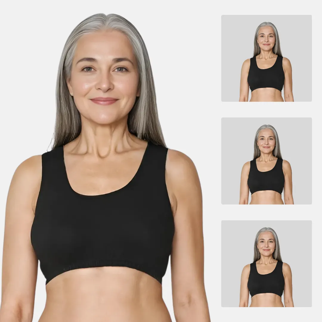 Lounge/Home Bra | Non Padded | Non Wired | Racerback | Full Coverage | 3 Pack - Image 8