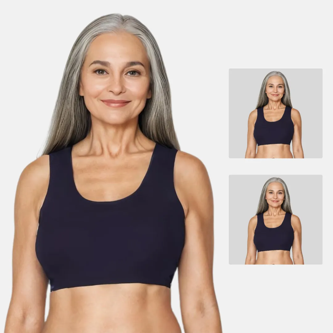 Lounge/Home Bra | Non Padded | Non Wired | Racerback | Full Coverage | 2 Pack - Image 12