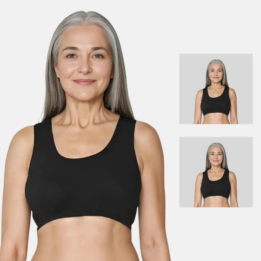 Lounge/Home Bra | Non Padded | Non Wired | Racerback | Full Coverage | 2 Pack - Image 14