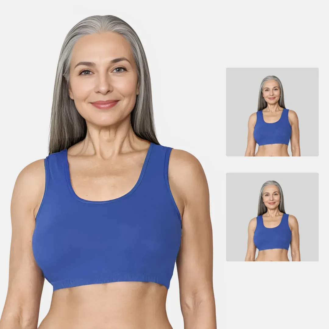 Lounge/Home Bra | Non Padded | Non Wired | Racerback | Full Coverage | 2 Pack - Image 9