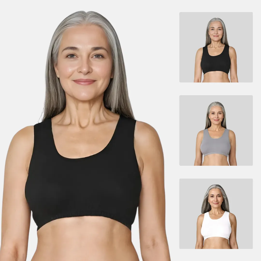 Lounge/Home Bra | Non Padded | Non Wired | Racerback | Full Coverage | 3 Pack - Image 10