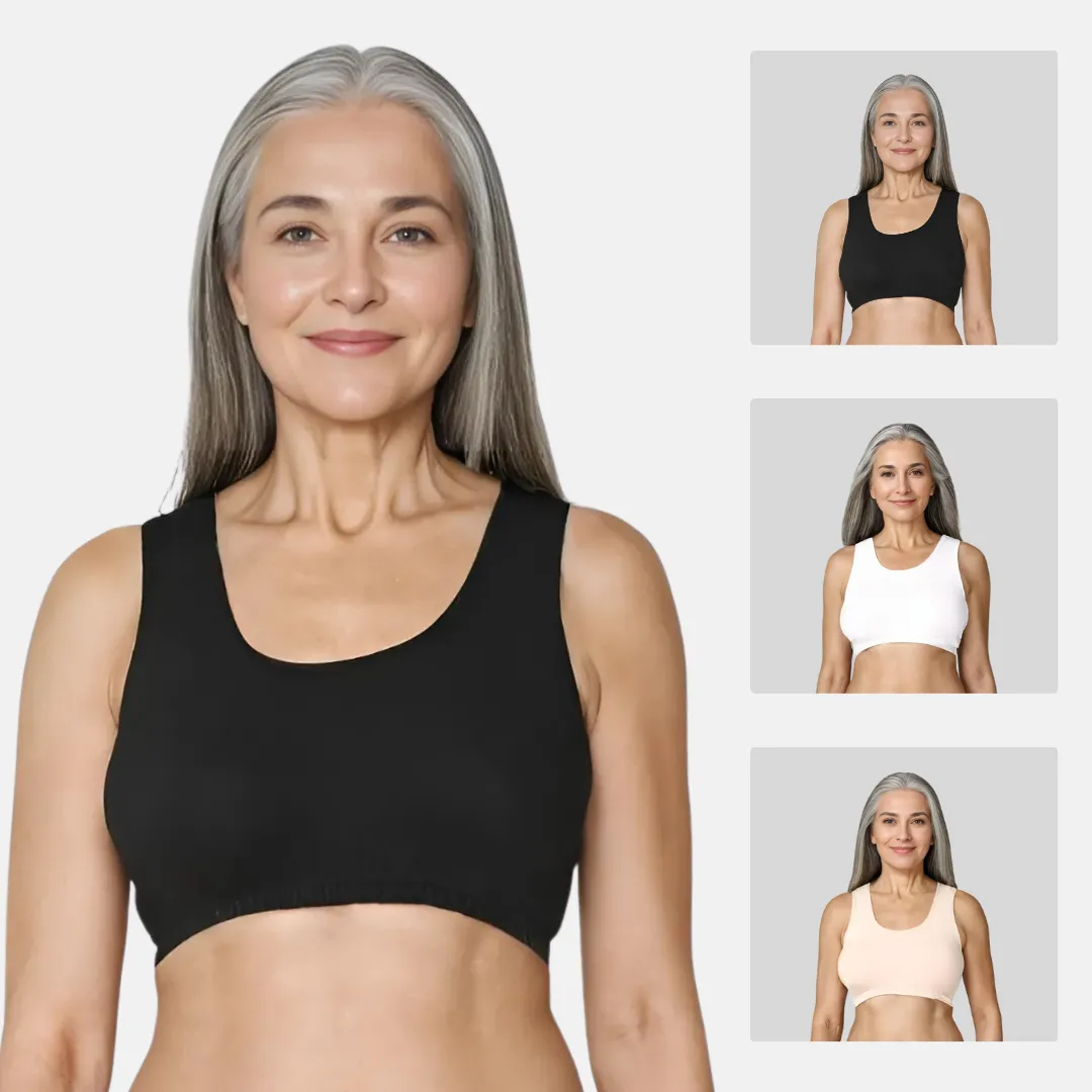 Lounge/Home Bra | Non Padded | Non Wired | Racerback | Full Coverage | 3 Pack - Image 11
