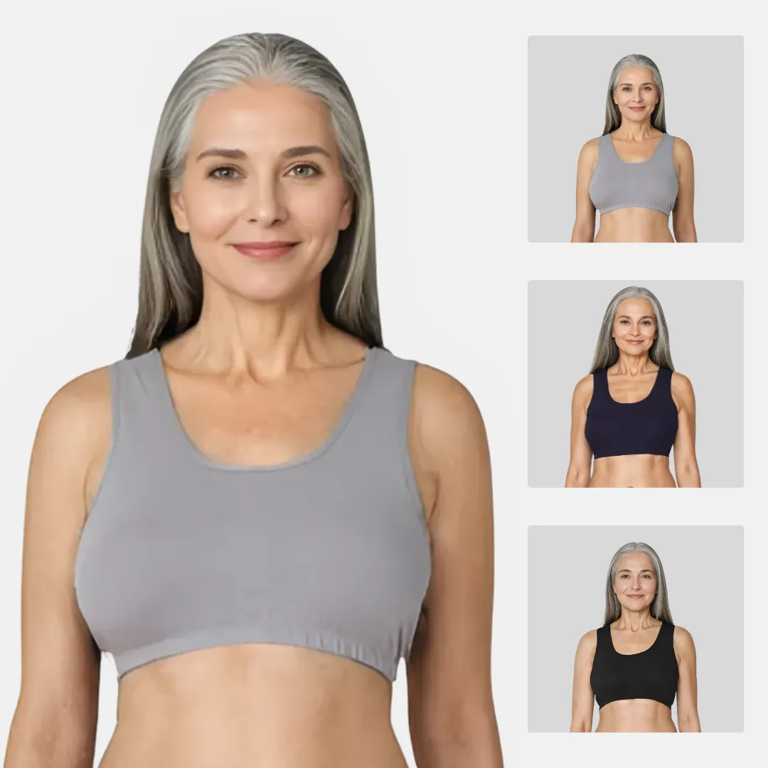 Lounge/Home Bra | Non Padded | Non Wired | Racerback | Full Coverage | 3 Pack - Image 13