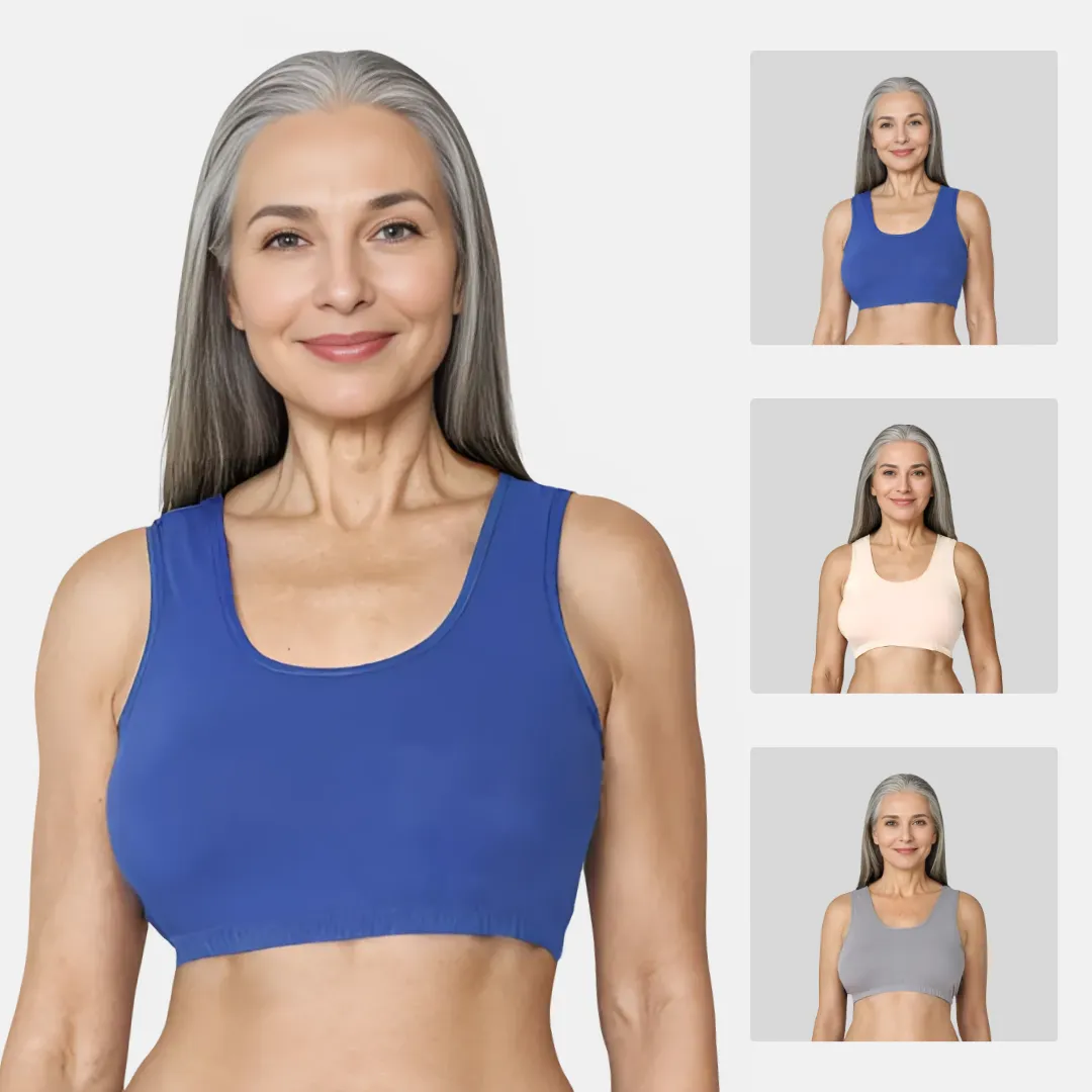 Lounge/Home Bra | Non Padded | Non Wired | Racerback | Full Coverage | 3 Pack - Image 9