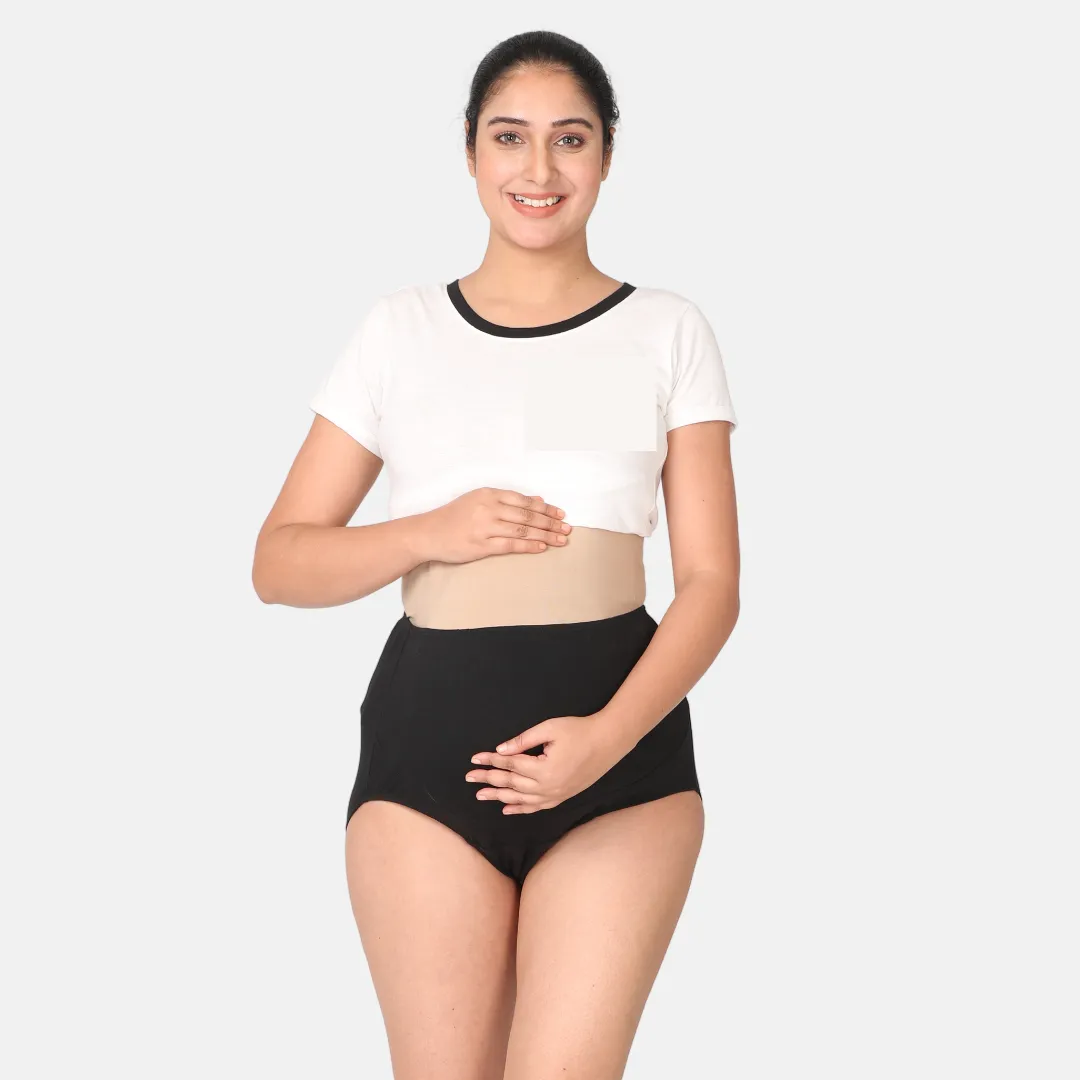 Maternity Belly Panel Panty | High Waist Full Coverage | Full Belly Support | Recommended For 3rd Trimester - Image 10