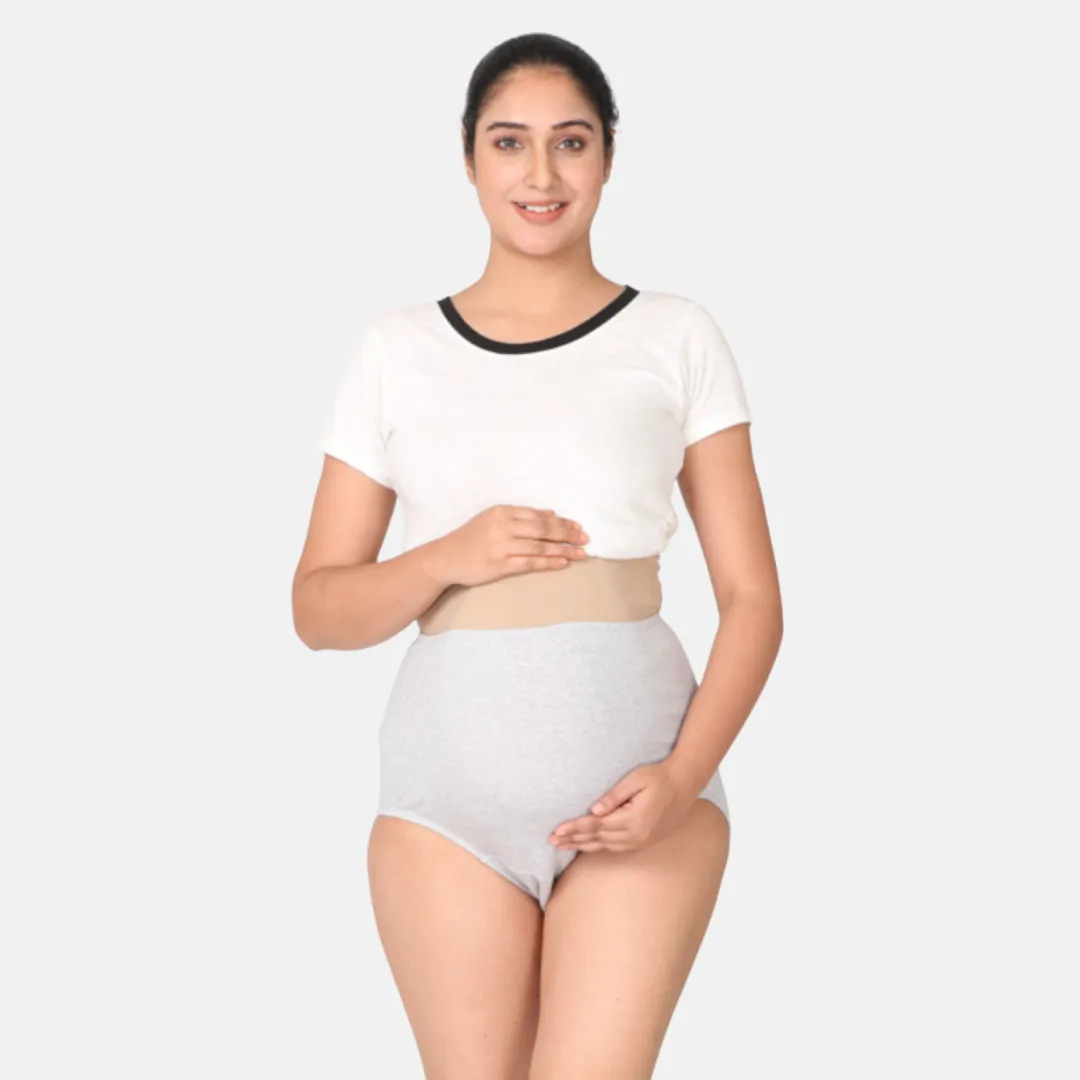 Maternity Belly Panel Panty | High Waist Full Coverage | Full Belly Support | Recommended For 3rd Trimester - Image 13