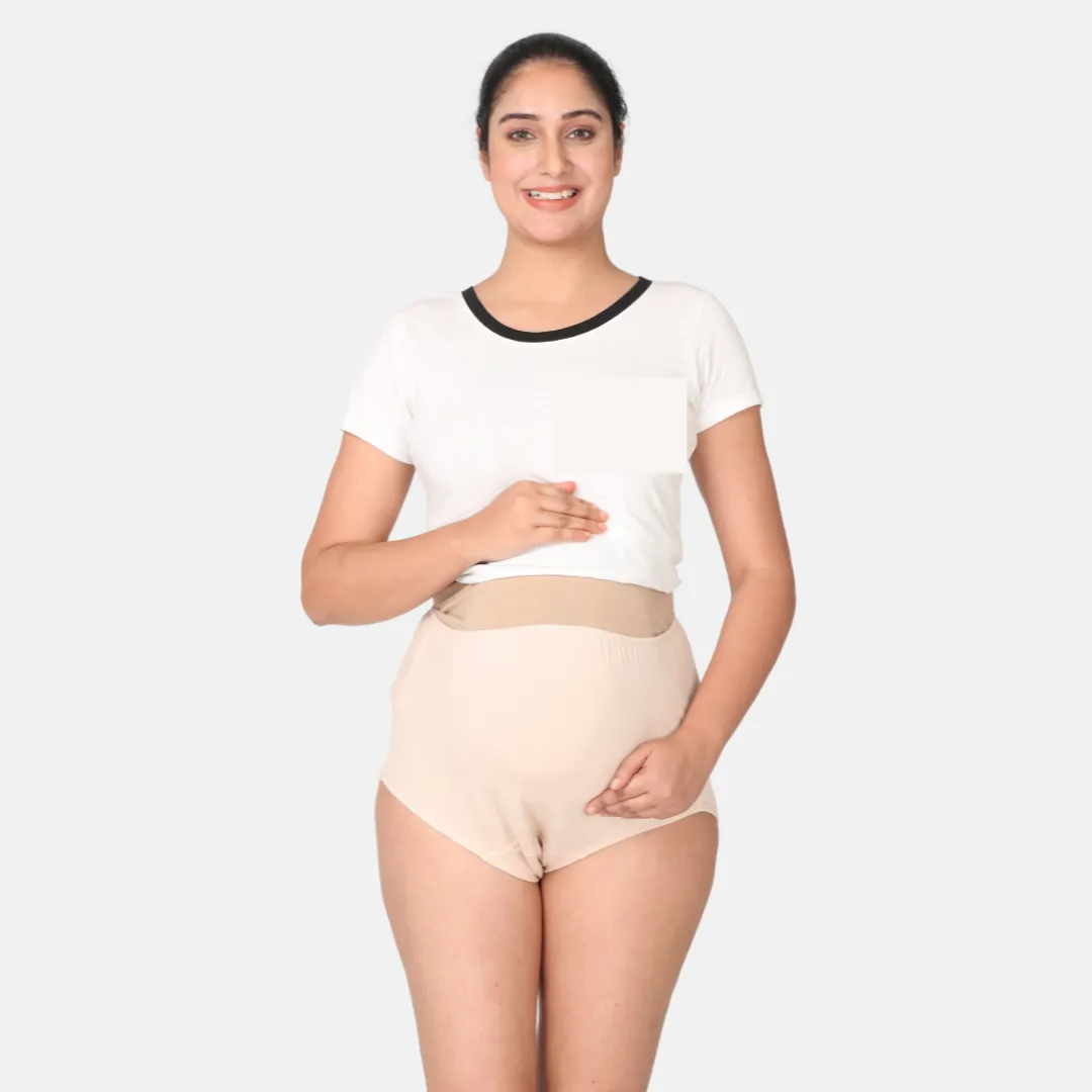 Maternity Belly Panel Panty | High Waist Full Coverage | Full Belly Support | Recommended For 3rd Trimester - Image 14