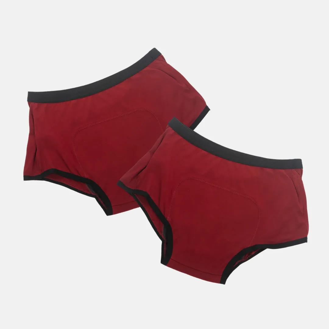 Teen Modal Period Panties | Boxer Fit For Heavy Flow | Prevents Front, Back & Inner Thigh Stains | 2 Pack - Image 18
