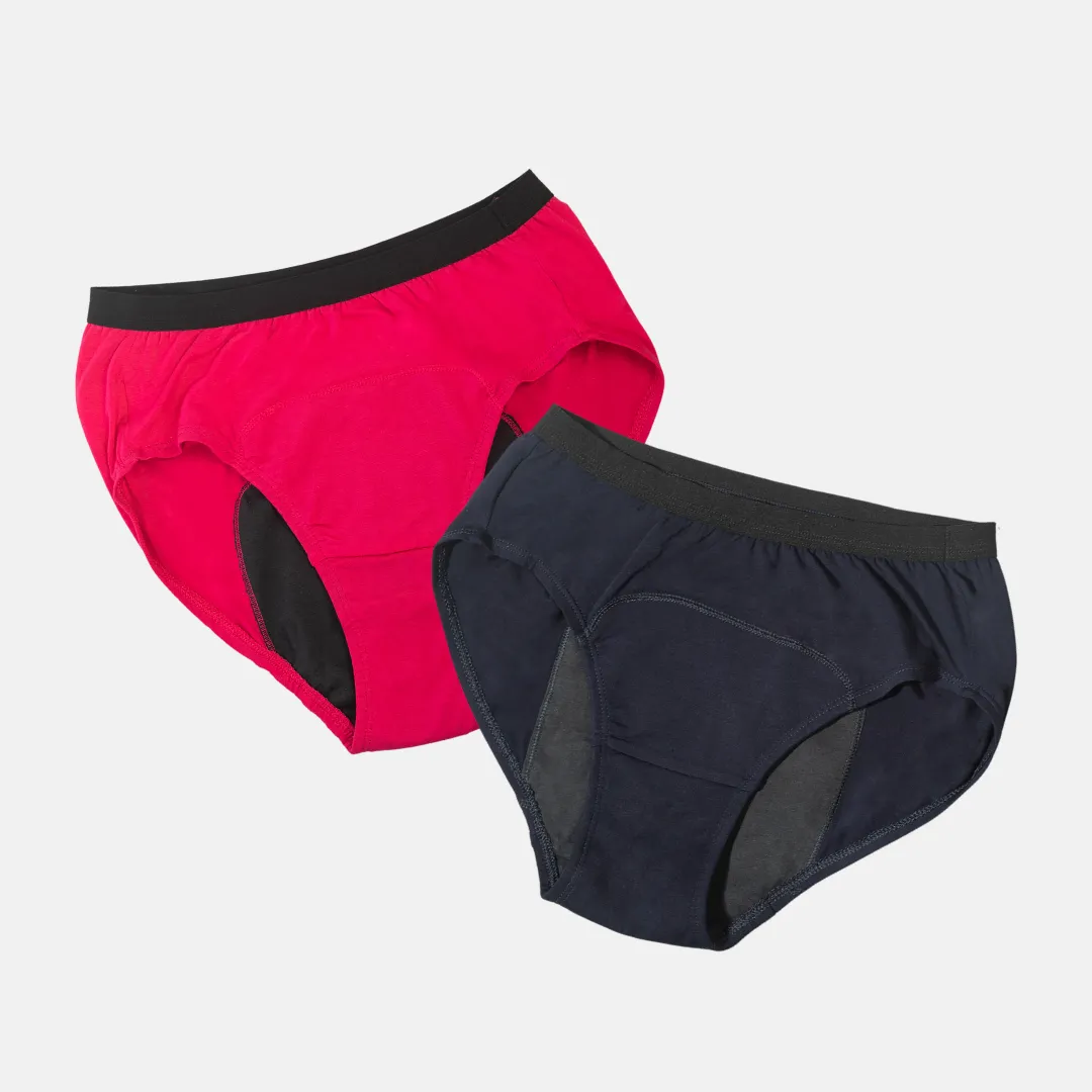 Teen Modal  Period Panties | Hipster Fit | Prevents Front & Back Stains | 2 Pack - Image 12