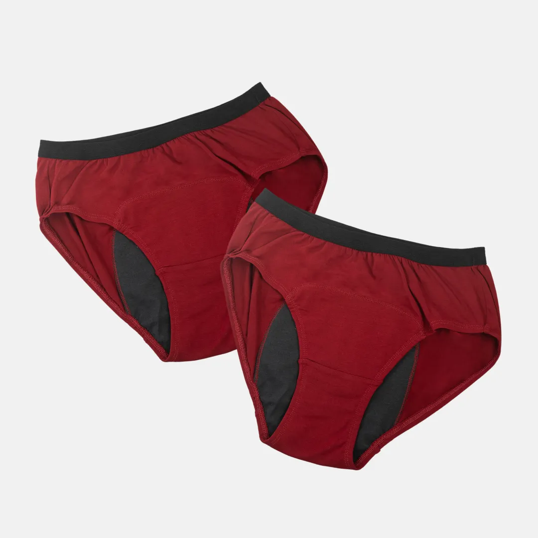 Teen Modal  Period Panties | Hipster Fit | Prevents Front & Back Stains | 2 Pack - Image 13
