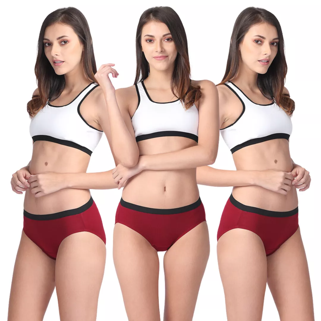 Micro Modal Underwear For Women | Mid Waist | Full Hip Coverage | Soft Waist Elastic | 3X Softer Than Cotton | Stretchy & Flexible | Moisture Wicking | Prevents Odour | 3 Pack - Image 11