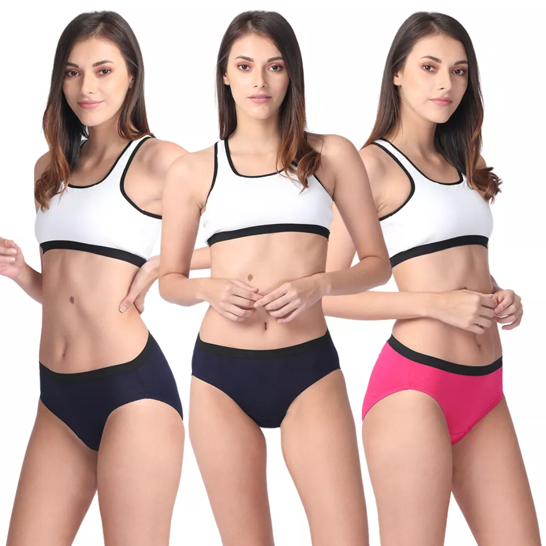 Micro Modal Underwear For Women | Mid Waist | Full Hip Coverage | Soft Waist Elastic | 3X Softer Than Cotton | Stretchy & Flexible | Moisture Wicking | Prevents Odour | 3 Pack - Image 8