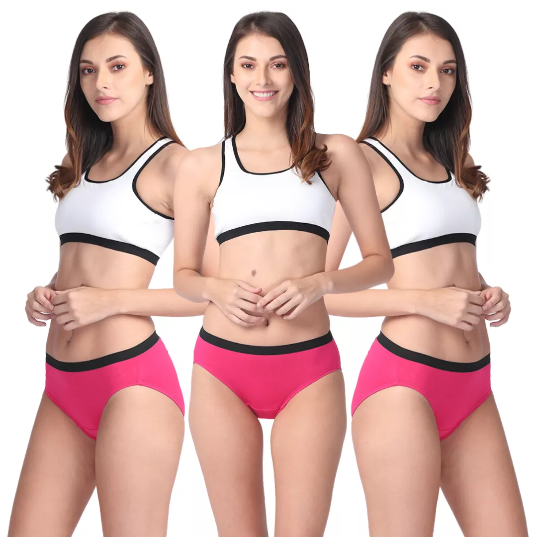 Micro Modal Underwear For Women | Mid Waist | Full Hip Coverage | Soft Waist Elastic | 3X Softer Than Cotton | Stretchy & Flexible | Moisture Wicking | Prevents Odour | 3 Pack - Image 9