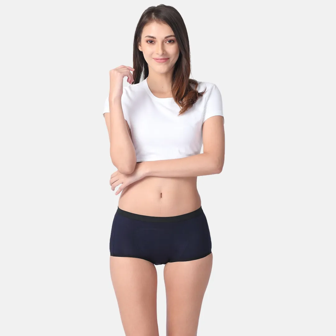 Modal Period Panty For Heavy Flow | Boxer Fit | Prevents Front, Back & Inner Thigh Stains - Image 13