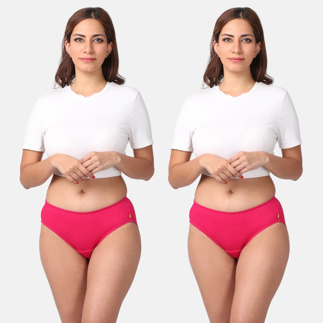 Incontinence Panties | Mid Waist | Leakproof Crotch | Holds Leaks Up To 25ml | Full Hip & Back Coverage | Pack Of 2 - Image 11