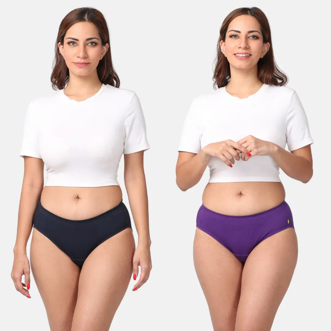 Incontinence Panties | Mid Waist | Leakproof Crotch | Holds Leaks Up To 25ml | Full Hip & Back Coverage | Pack Of 2 - Image 15