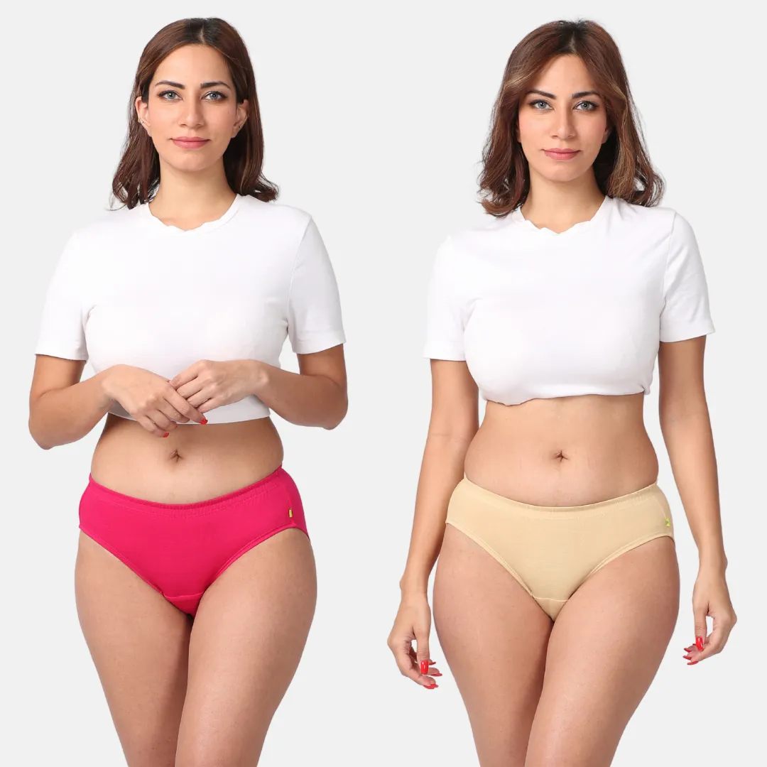 Incontinence Panties | Mid Waist | Leakproof Crotch | Holds Leaks Up To 25ml | Full Hip & Back Coverage | Pack Of 2 - Image 17