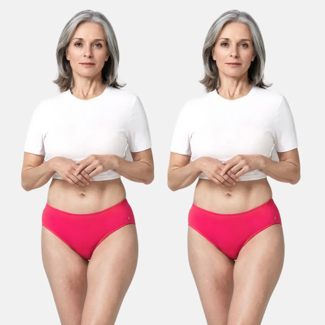 Incontinence Panties | Mid Waist | Leakproof Crotch | Holds Leaks Up To 25ml | Full Hip & Back Coverage | Pack Of 2