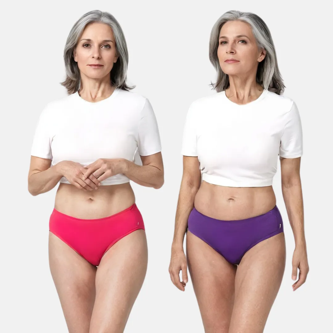 Incontinence Panties | Mid Waist | Leakproof Crotch | Holds Leaks Up To 25ml | Full Hip & Back Coverage | Pack Of 2 - Image 10