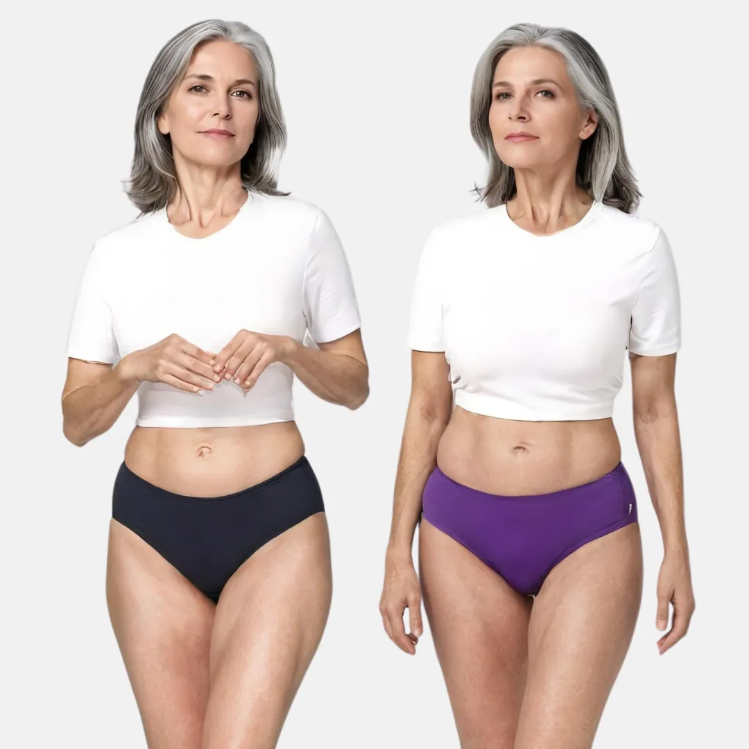 Incontinence Panties | Mid Waist | Leakproof Crotch | Holds Leaks Up To 25ml | Full Hip & Back Coverage | Pack Of 2 - Image 14