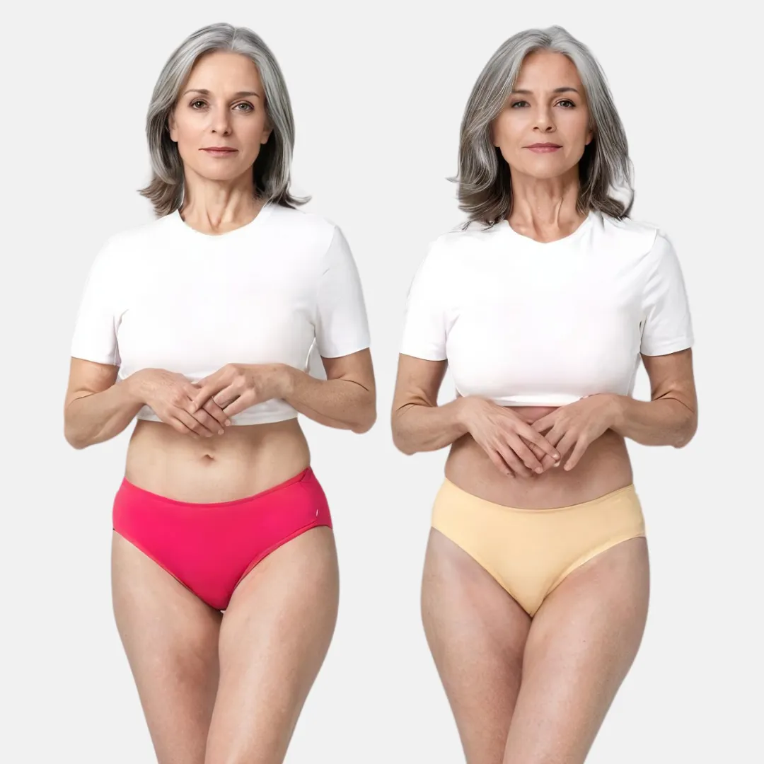 Incontinence Panties | Mid Waist | Leakproof Crotch | Holds Leaks Up To 25ml | Full Hip & Back Coverage | Pack Of 2 - Image 15
