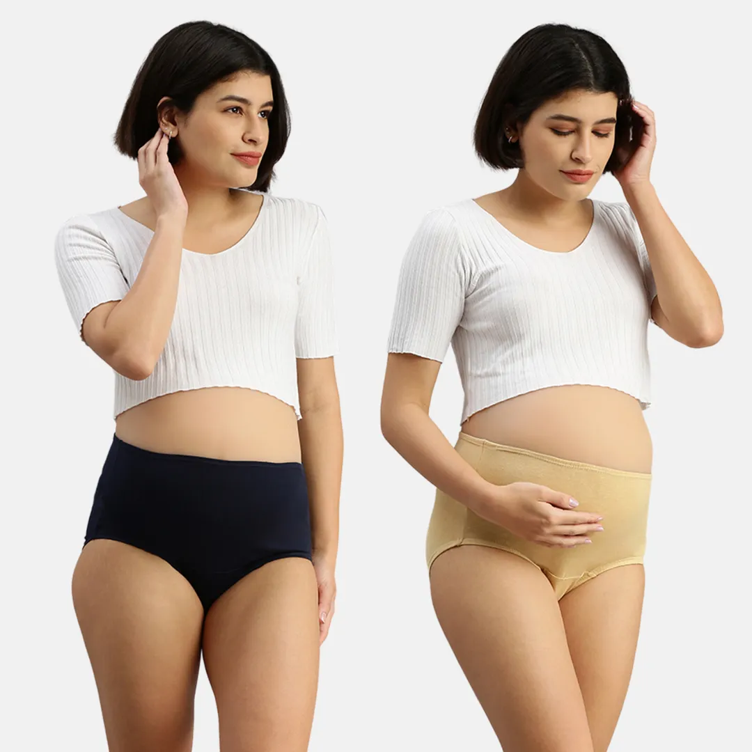 Maternity Panty | No Exposed Elastic | Comfy For Belly | 2-Pack - Image 13