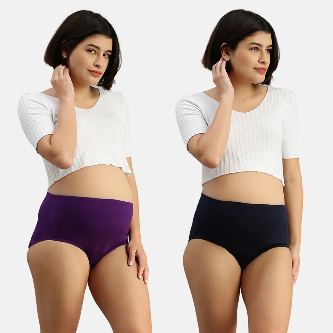 Maternity Panty | No Exposed Elastic | Comfy For Belly | 2-Pack - Image 14