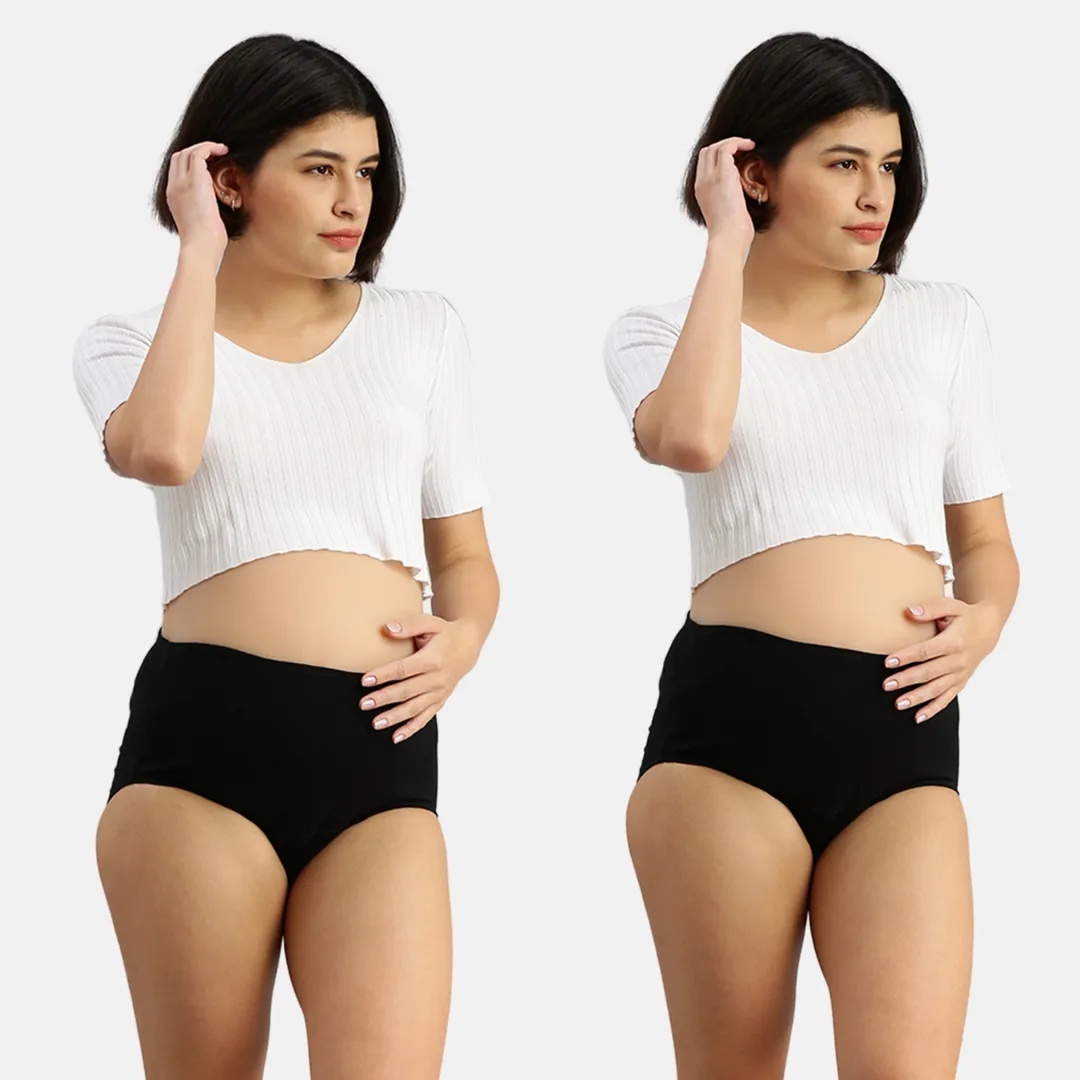 Maternity Panty | No Exposed Elastic | Comfy For Belly | 2-Pack - Image 8