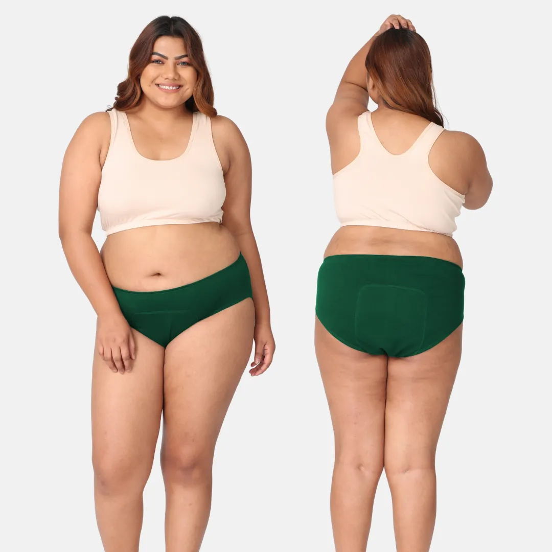 Curvy Women Period Panties For Stain Free Period | Hipster Fit | Leak Proof | Use with Pad For Hygiene | Prevents Front & Back Stains | 2 Pack - Image 13