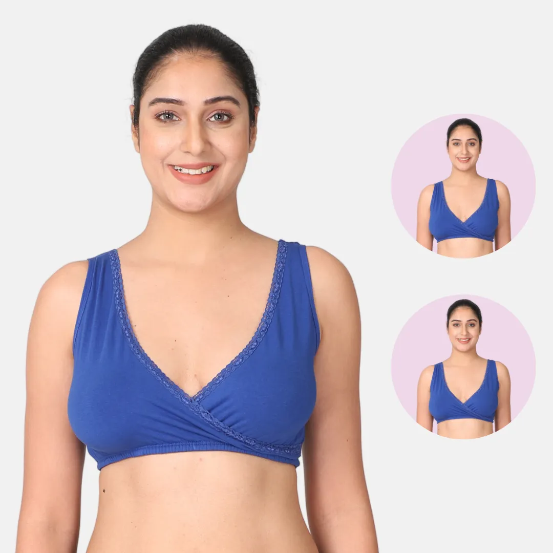 Nursing Bra | U Neck Back | No Hard Clips | 2-Pack - Image 11