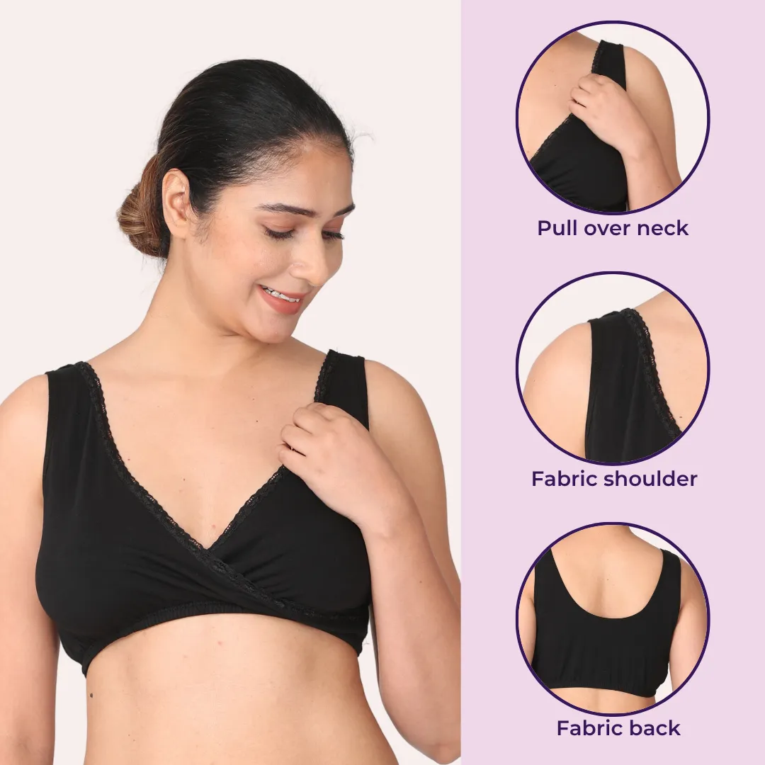 Nursing Bra | U Neck Back | No Hard Clips | 2-Pack - Image 2