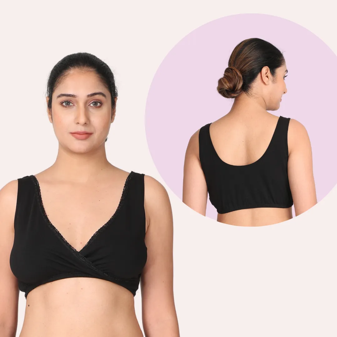 Nursing Bra | U Neck Back | No Hard Clips | 2-Pack - Image 4