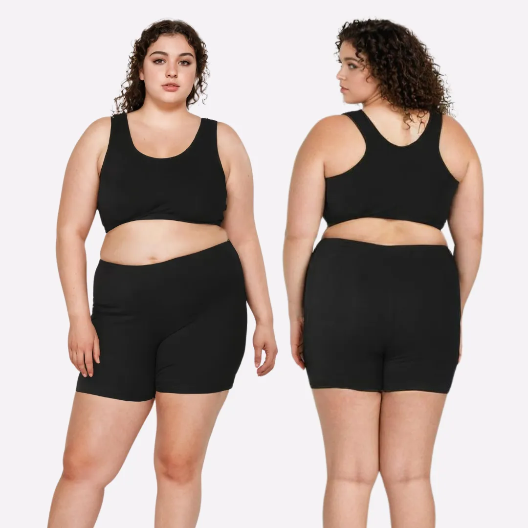 Plus Size Under Dress Shorts | Full Hip Coverage | Prevents Inner Thigh Chafing | Pack Of 2 - Image 10