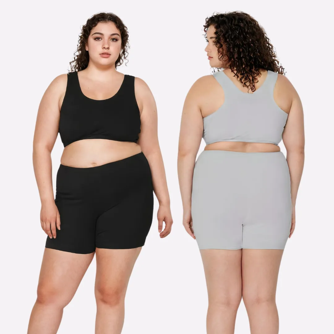 Plus Size Under Dress Shorts | Full Hip Coverage | Prevents Inner Thigh Chafing | Pack Of 2 - Image 11