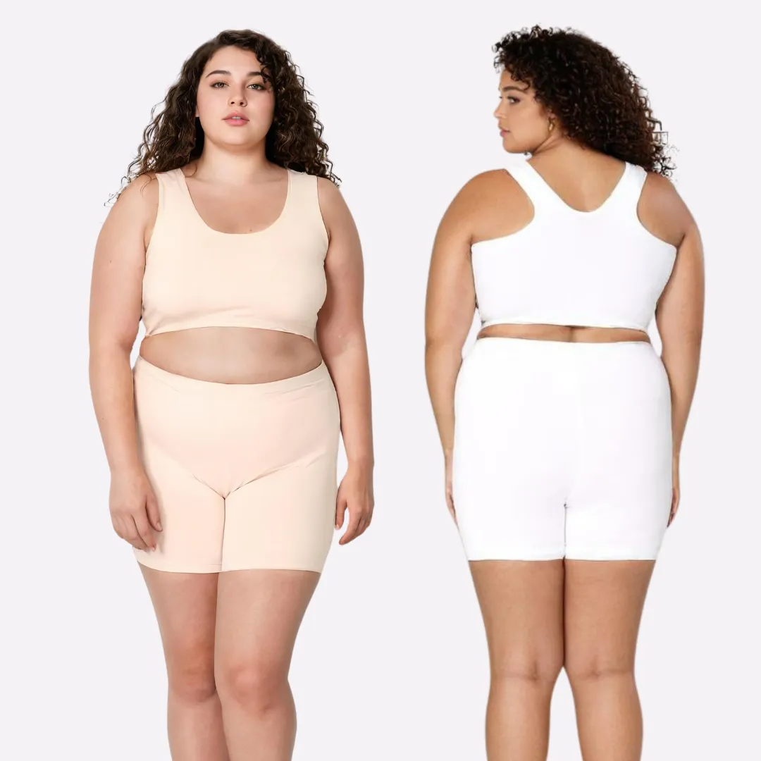 Plus Size Under Dress Shorts | Full Hip Coverage | Prevents Inner Thigh Chafing | Pack Of 2 - Image 14
