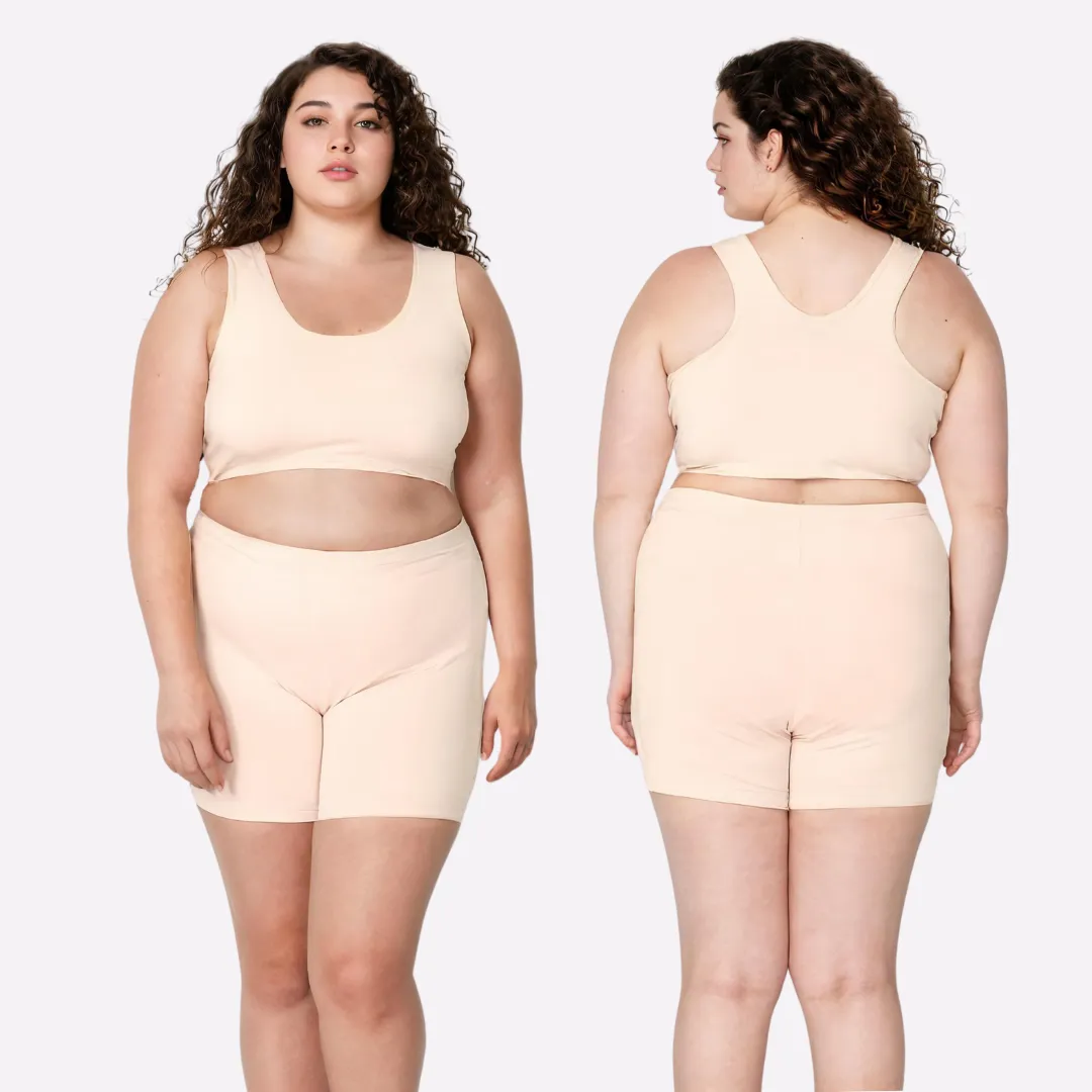 Plus Size Under Dress Shorts | Full Hip Coverage | Prevents Inner Thigh Chafing | Pack Of 2 - Image 9