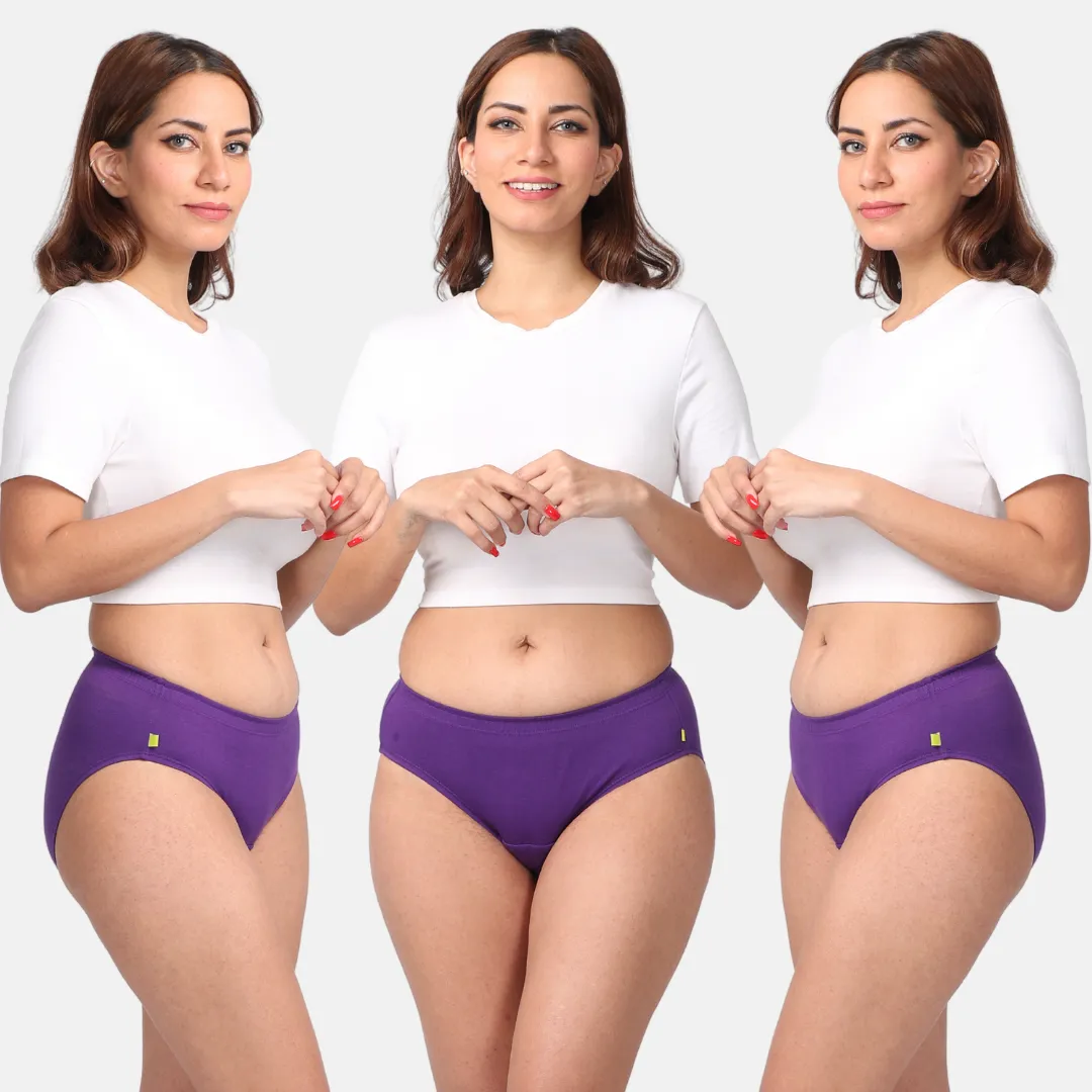 Incontinence Panties | Mid Waist | Leakproof Crotch | Absorbs 25ml Of Leaks | Reusable & Washable | Pack Of 3 - Image 11