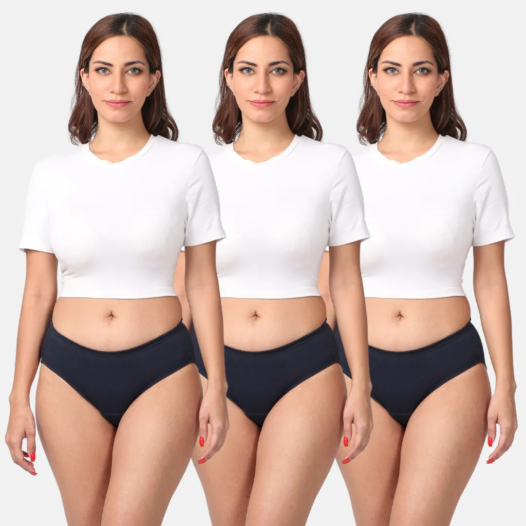 Incontinence Panties | Mid Waist | Leakproof Crotch | Absorbs 25ml Of Leaks | Reusable & Washable | Pack Of 3 - Image 12